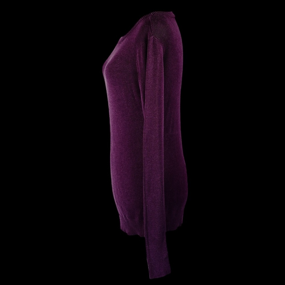 Express Plum Purple Cotton Rayon Knit Sweater Pullover – Size L - Picture 5 of 14